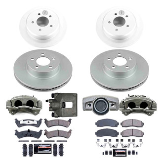PowerStop® - Z23 Evolution Sport Plain Front and Rear Brake Kit with Calipers