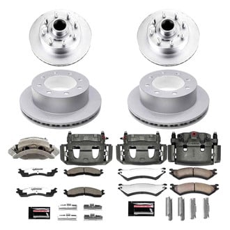 PowerStop® - Z36 Extreme Plain Front and Rear Brake Kit with Calipers
