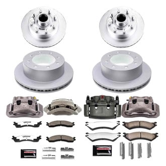 PowerStop® - Z36 Extreme Plain Front and Rear Brake Kit with Calipers