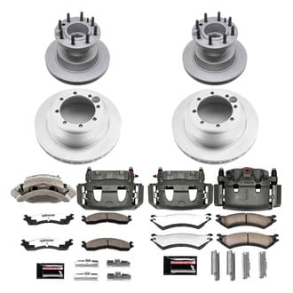 PowerStop® - Z36 Extreme Plain Front and Rear Brake Kit with Calipers