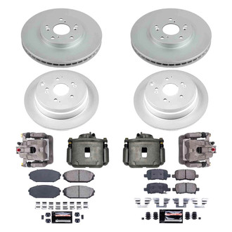 PowerStop® - Z23 Evolution Sport Plain Front and Rear Brake Kit with Calipers
