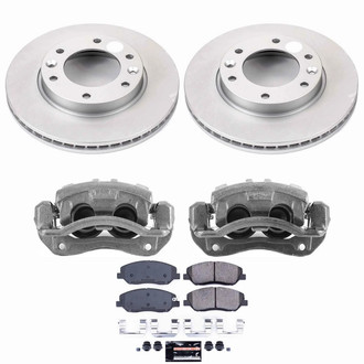 PowerStop® - Z23 Evolution Sport Plain Front Brake Kit with Calipers