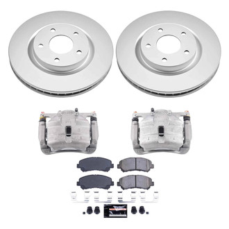 PowerStop® CPR4724-23 - Z23 Evolution Sport Plain Front Brake Kit with Calipers