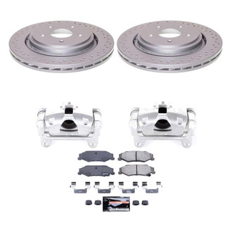 PowerStop® - Z23 Evolution Sport Plain Rear Brake Kit with Calipers