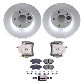 PowerStop® - Z23 Evolution Sport Plain Front Brake Kit with Calipers