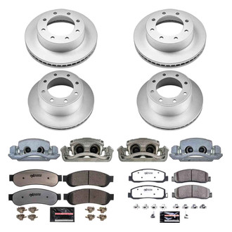 PowerStop® - Z36 Extreme Plain Front and Rear Brake Kit with Calipers