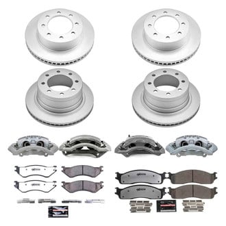 PowerStop® - Z36 Extreme Plain Front and Rear Brake Kit with Calipers