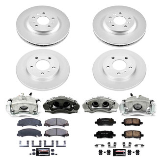 PowerStop® - Z23 Evolution Sport Plain Front and Rear Brake Kit with Calipers