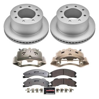 PowerStop® - Z36 Extreme Plain Rear Brake Kit with Calipers