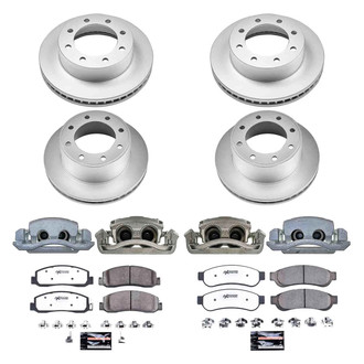 PowerStop® - Z36 Extreme Plain Front and Rear Brake Kit with Calipers
