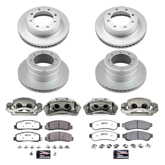 PowerStop® - Z36 Extreme Plain Front and Rear Brake Kit with Calipers