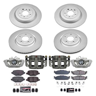 PowerStop® - Z23 Evolution Sport Plain Front and Rear Brake Kit with Calipers