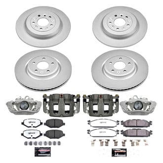 PowerStop® - Z36 Extreme Plain Front and Rear Brake Kit with Calipers