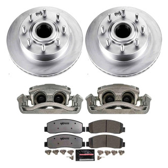 PowerStop® - Z36 Extreme Plain Front Brake Kit with Calipers