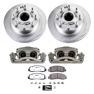PowerStop® - Z36 Extreme Plain Front Brake Kit with Calipers