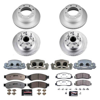 PowerStop® - Z36 Extreme Plain Front and Rear Brake Kit with Calipers