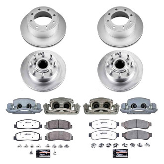 PowerStop® - Z36 Extreme Plain Front and Rear Brake Kit with Calipers