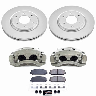 PowerStop® - Z23 Evolution Sport Plain Front Brake Kit with Calipers
