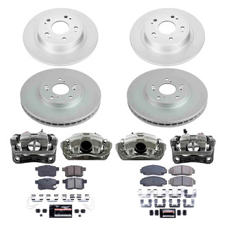 PowerStop® - Z23 Evolution Sport Plain Front and Rear Brake Kit with Calipers