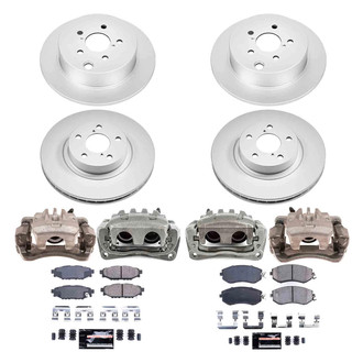 PowerStop® - Z23 Evolution Sport Plain Front and Rear Brake Kit with Calipers