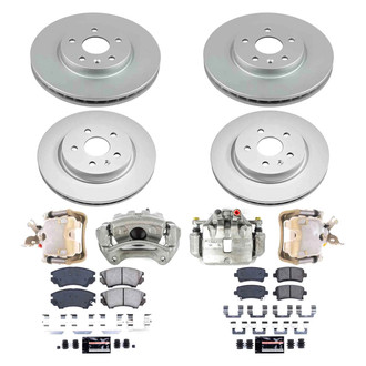 PowerStop® - Z23 Evolution Sport Plain Front and Rear Brake Kit with Calipers