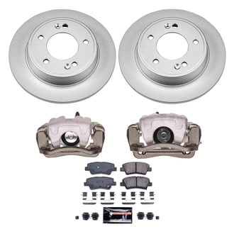 PowerStop® - Z23 Evolution Sport Plain Rear Brake Kit with Calipers