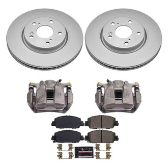 PowerStop® - Z23 Evolution Sport Plain Front Brake Kit with Calipers