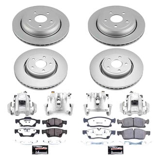 PowerStop® - Z36 Extreme Plain Front and Rear Brake Kit with Calipers