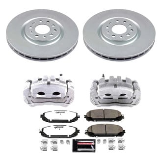 PowerStop® - Z36 Extreme Plain Front Brake Kit with Calipers