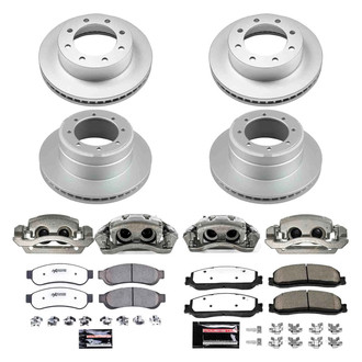 PowerStop® - Z36 Extreme Plain Front and Rear Brake Kit with Calipers