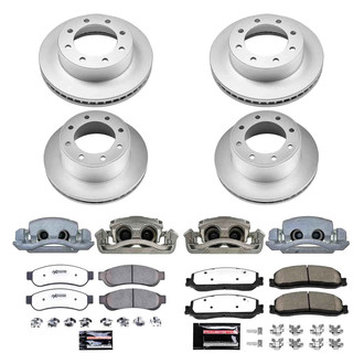 PowerStop® - Z36 Extreme Plain Front and Rear Brake Kit with Calipers