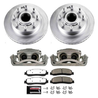 PowerStop® - Z36 Extreme Plain Front Brake Kit with Calipers