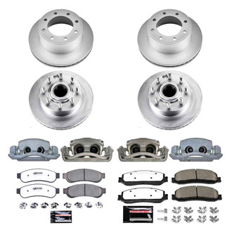 PowerStop® - Z36 Extreme Plain Front and Rear Brake Kit with Calipers