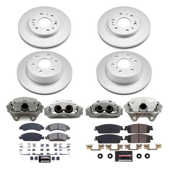 PowerStop® - Z23 Evolution Sport Plain Front and Rear Brake Kit with Calipers