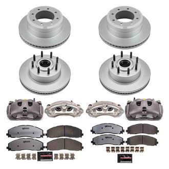 PowerStop® - Z36 Extreme Plain Front and Rear Brake Kit with Calipers