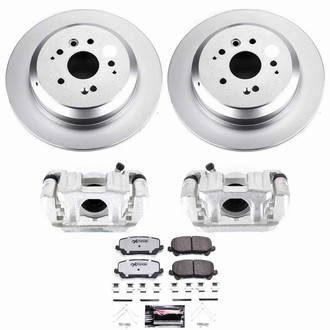 PowerStop® - Z36 Extreme Plain Rear Brake Kit with Calipers
