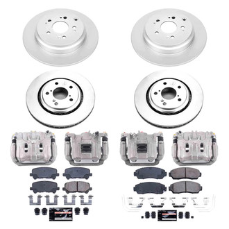 PowerStop® - Z23 Evolution Sport Plain Front and Rear Brake Kit with Calipers