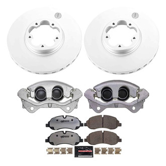 PowerStop® - Z36 Extreme Plain Front Brake Kit with Calipers