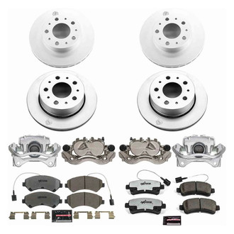 PowerStop® - Z36 Extreme Plain Front and Rear Brake Kit with Calipers