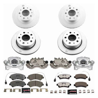 PowerStop® - Z36 Extreme Plain Front and Rear Brake Kit with Calipers