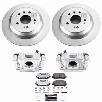 PowerStop® - Z36 Extreme Plain Rear Brake Kit with Calipers