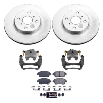 PowerStop® - Z23 Evolution Sport Plain Front Brake Kit with Calipers
