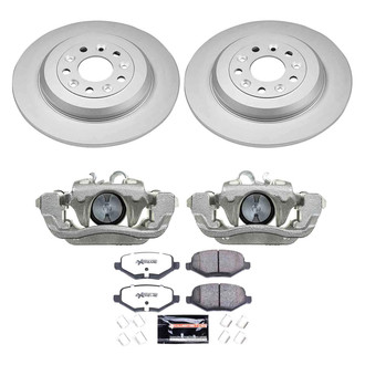 PowerStop® - Z36 Extreme Plain Rear Brake Kit with Calipers