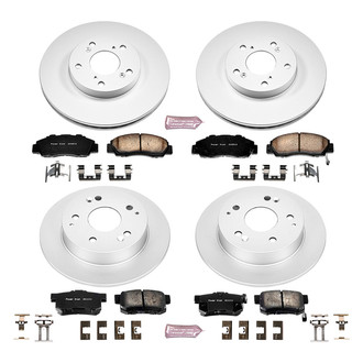 PowerStop® - Z17 Evolution Geomet® Plain Front and Rear Brake Kit