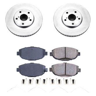 PowerStop® - Z17 Evolution Geomet® Plain Front Brake Kit