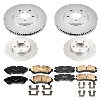 PowerStop® - Z17 Evolution Geomet® Plain Front and Rear Brake Kit