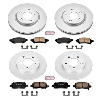 PowerStop® - Z17 Evolution Geomet® Plain Front and Rear Brake Kit