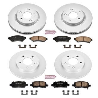 PowerStop® - Z17 Evolution Geomet® Plain Front and Rear Brake Kit