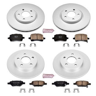 PowerStop® - Z17 Evolution Geomet® Plain Front and Rear Brake Kit