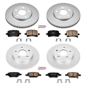 PowerStop® - Z17 Evolution Geomet® Plain Front and Rear Brake Kit